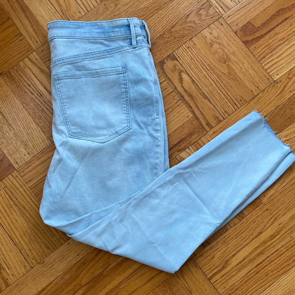 High-waisted Rockstar Super Skinny Ankle Jeans